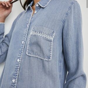 Rails Saya Shirt in Cloud Wash